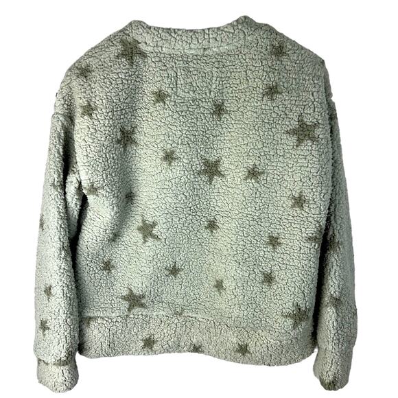 Thread & Supply Oversized Sweater Soft Fleece Gray Stars Size XS NWT Cozy - Picture 2 of 9